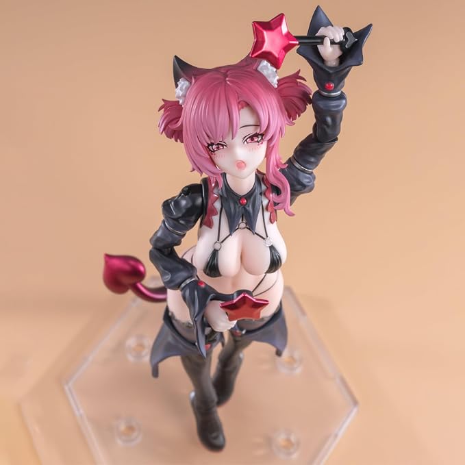 Pipigirl 1/12 Scale Anime Style Action Figures Kits, Red Hair Apprentice Witch, 6.5 in Collectible Action Figures, No Assembly Required
