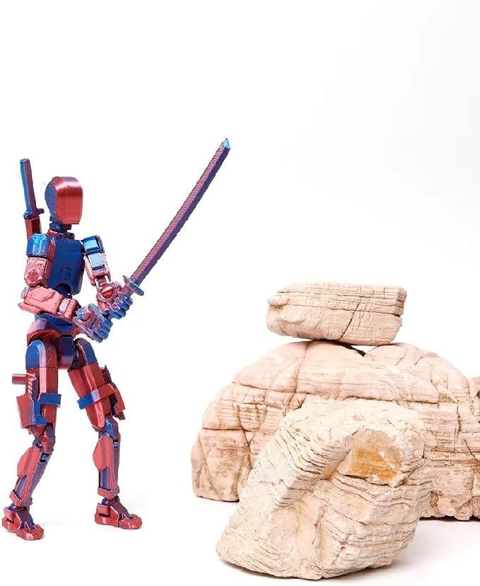 FoxVilla Assembly Completed T13 Action Figure, Titan 13 3D Printed Action Figure, 3D Printed Titan13, Assembled Dummy 13 Lucky 13 Toy Figure