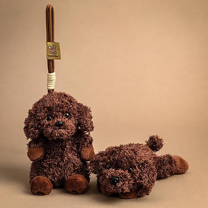 7.8inch Teddy Dog Stuffed Animal, Puppy Plush Toy, Birthday Xmas Gift for Kids (Teddy Dog)