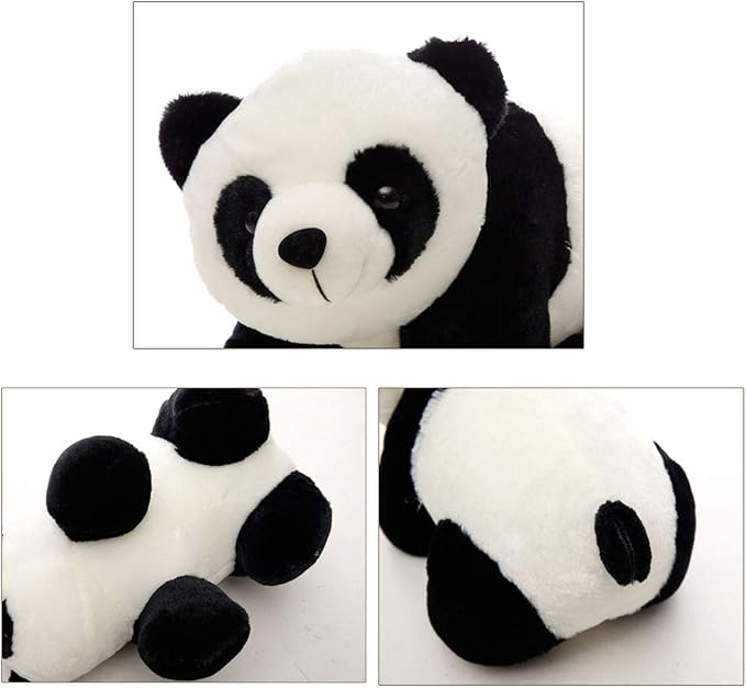 Stuffed Panda Animal Plush Toy 12 Inches Animal Stuffed Plushies Super Soft Cute Cuddly Pillow Cushion Stuff Dolls Birthday Xmas Gifts for Children Kids Boys Girls Room Decor Bedtime, 12Inches