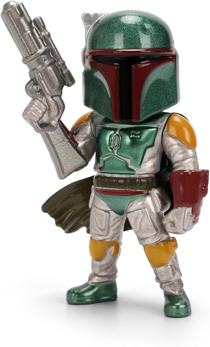 Jada Star Wars Metalfigs 4-Pack – Darth Vader, Stormtrooper, R2-D2, Boba Fett (Classic) Die-Cast Figures 2.5” Scale – Stylized Display Set Toys