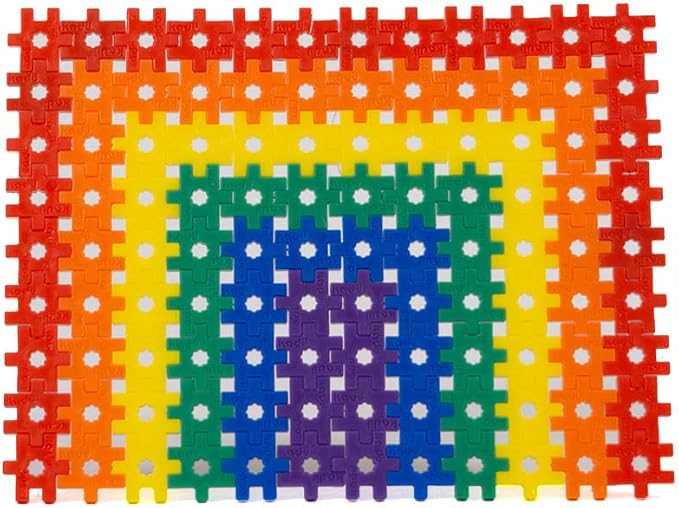 KADU Rainbow 250 Piece Set - STEM/STEAM Building + Construction Toy, for Open + Imaginative Play Ages 5+
