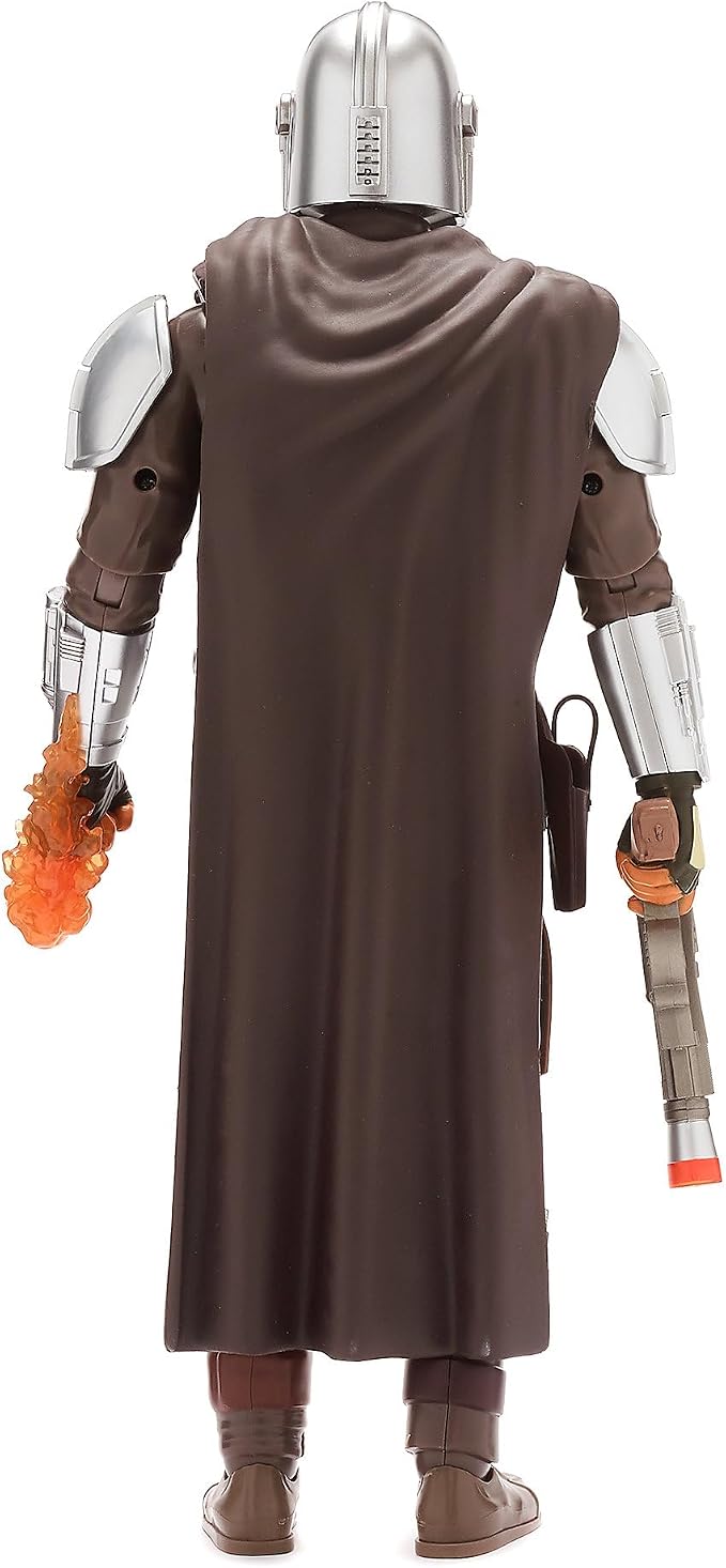 Disney Store Official The Mandalorian Talking Action Figure - 13 Inch Interactive Star Wars Toy with IB-94 Blaster - Articulated Kid Toy with Light & Sound Effects