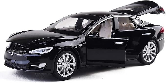 gidoyi Toy Car Model S Alloy Model Cars Pull Back Vehicles 1/32 Scale Car Toys for Toddlers Kids (Black)