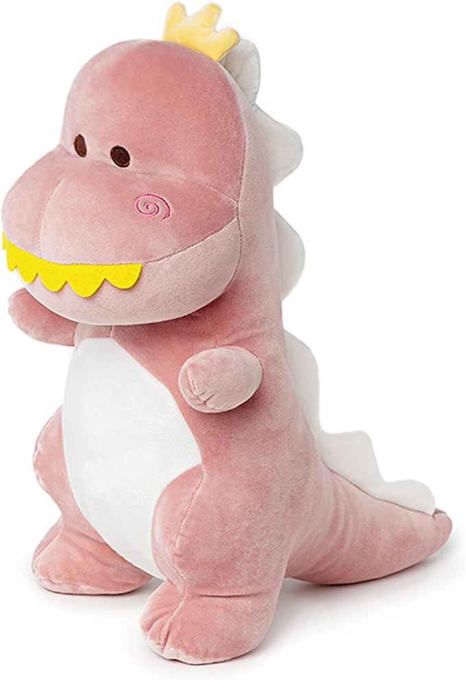 Big Dinosaur Plush Toy,15.7" Dino Stuffed Animal Stuffed Dinosaurs Cute Dino Plush Dino Stuffed Animals Soft Dinosaur Plushie for Boys Girls Kids Baby Pink