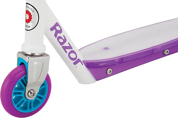 Razor Party Pop Kick Scooter - Multi-Color LED Light-Up Deck, Lightweight Steel Frame, for Kids Ages 6 and Up