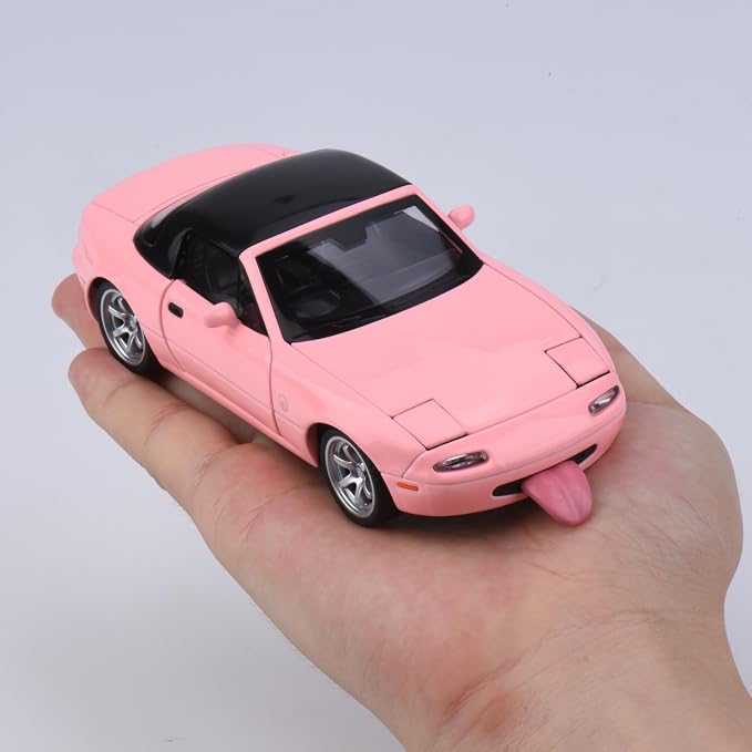 Car Toys for Boys 1 32 Diecast Cars Metal Toy Car,Collectibles Model Car Kits for Adults and Kids,Pull Back Cars with Lights and Sounds,Toy Cars for Boys Age 4-7（Pink）