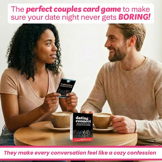 Life Sutra Dating Connect - 220 Conversation Cards for Couples - Card Games for Adults - 4 Dating Phases to Build Strong Relationships - Developed by US Based Psychologist