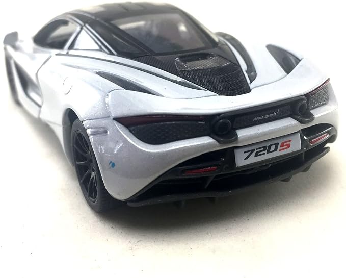 KiNSMART McLaren 720s White 5 Inch 1:36 Scale Die Cast Metal Model Toy Super Sports Car