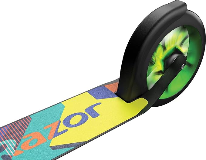 Razor A5 Lux Kick Scooter for Kids Ages 8+ - 8" Urethane Wheels, Aluminum Frame, Anodized Finish Featuring Bold Colors and Graphics, for Riders up to 220 lbs