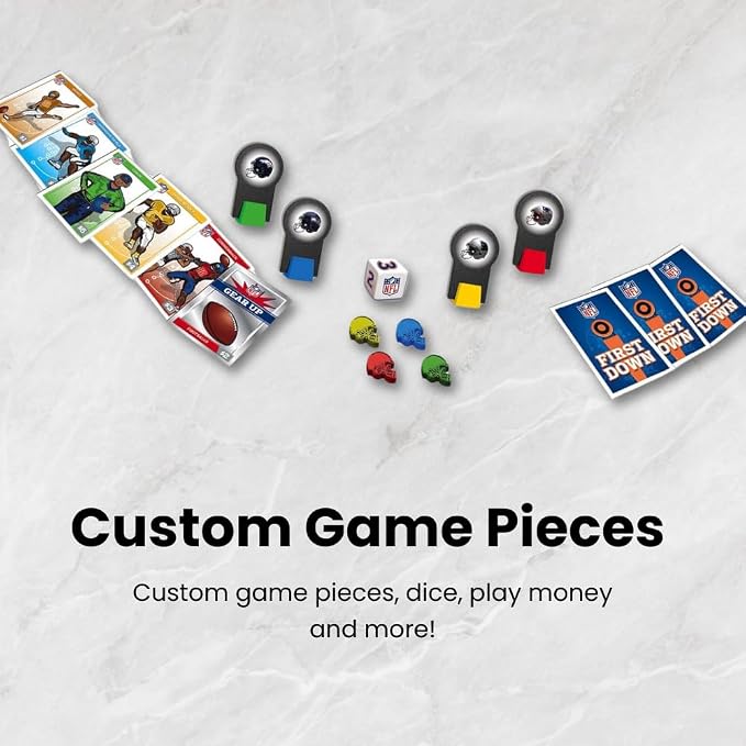 MasterPieces Kids & Family Board Games - NFL Opoly Jr. - Officially Licensed Board Games for Kids, & Family