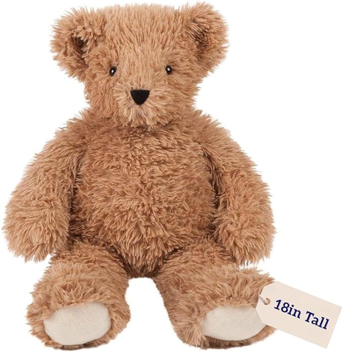 Vermont Teddy Bear Brown Teddy Bear Stuffed Animal | Super Soft Cozy Plush, Romantic Gift, Crafted in the USA | 18 Inch | Super Soft Teddy Bear Collection