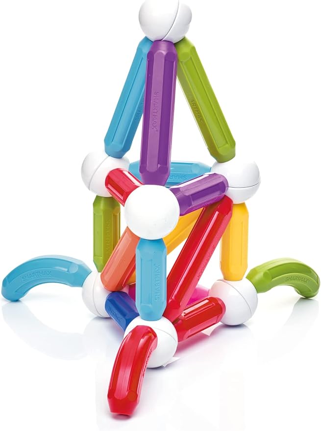 SmartMax Start Plus STEM Building Magnetic Discovery Set, Ages 1-6 (30 Pieces)