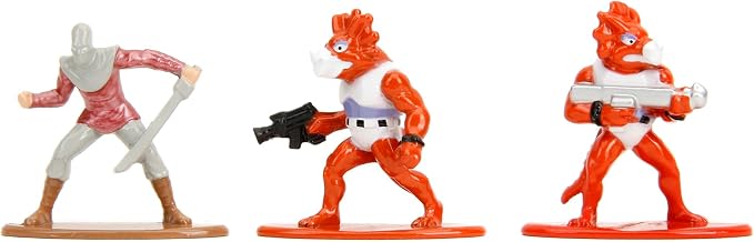 Jada TMNT 1.65" 18-Pack Wave 2 Die-Cast Figures Nano Metalfigs, Toys for Kids and Adults