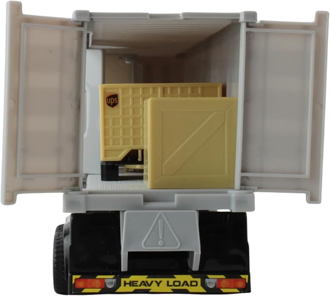Daron Action Truck – UPS – Officially Licensed Delivery Truck Toy with Lights, Sounds, Forklift, Cargo Boxes, and Opening Doors for Kids Ages 3+