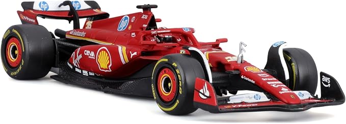 Bburago 1:43 Scale Die-Cast Ferrari SF-24 with Helmet (2024), Leclerc #16