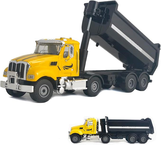 Ailejia Die-cast Heavy Duty Dump Truck - Engineering Vehicle Model for Construction and Farm Pretend Play