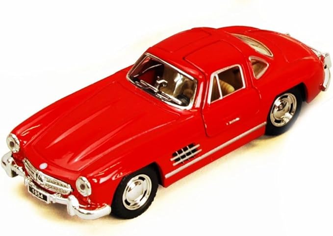 KiNSMART - 1954 Mercedes-Benz 300 SL Coupe Red 5" 1:36 Scale Die Cast Metal Model Classic Super Car Toy
