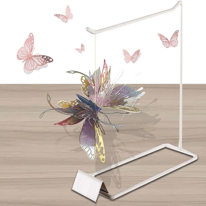 3D Metal Puzzles for Adults,Butterfly Model Building Kits,Cute Insect Design,Brain Teaser Puzzle,DIY Mechanical Assembly Kit Creative Ornament Suitable for Home Decor Art Craft (Gold)