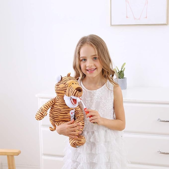 Tooth Fairy Plush Doll, Dental Stuffed Oral Health Presentation Puppet Doll Tooth Fairy Dental Educational Plush Small Size Doll with Teeth for Kids Chidren Boys Girls