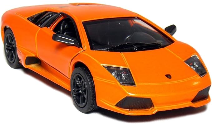 KiNSMART Lamborghini Murcielago LP640 1:36 Scale 5" Die Cast Model Super Sports Car Toy (Orange)