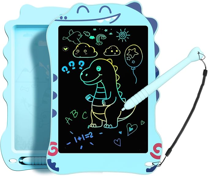 LCD Writing Tablet for Kids, Dinosaurs Drawing Pad Doodle Board for Kids, Colorful Toddlers Toys Drawing Board, Educational Toys for Boys Girls 3 4 5 6 7 8 Year Old Christmas and Birthday Gifts