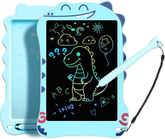 LCD Writing Tablet for Kids, Dinosaurs Drawing Pad Doodle Board for Kids, Colorful Toddlers Toys Drawing Board, Educational Toys for Boys Girls 3 4 5 6 7 8 Year Old Christmas and Birthday Gifts