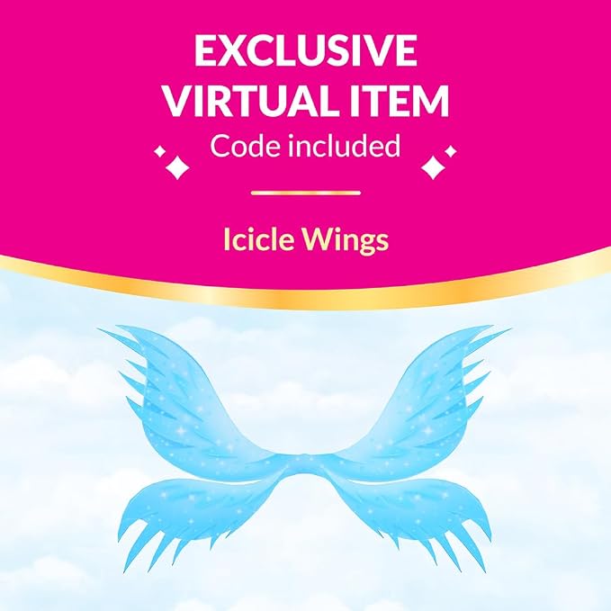 Royale High 3” Ice Fairy Fashion Doll - 1 Figure with 9 Fashion Accessories - Virtual Item Code Included - Series 1 - Ages 5+