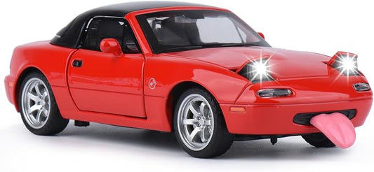 Car Toys for Boys 1 32 Diecast Cars Metal Toy Car,Collectibles Model Car Kits for Adults and Kids,Pull Back Cars with Lights and Sounds,Toy Cars for Boys Age 4-7（Red）