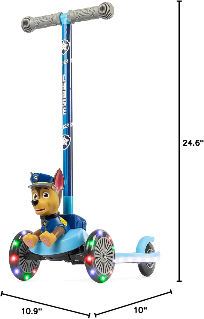 Kick Scooter for Kids, 3 Wheel Self Balancing, Light Up LED Wheels