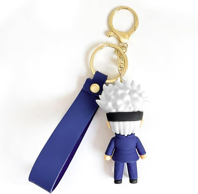 JJK Novelty Keychain, Collectable Anime Mini Figure, Fun Keyring Jewelry Gift for Men and Women