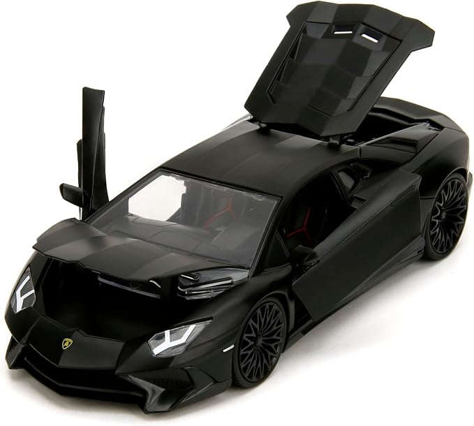 Jada Fast & Furious Shaw's Lamborghini Aventador SV – Die-Cast Vehicle, Opening Doors, Hood & Trunk, 1:24 Scale