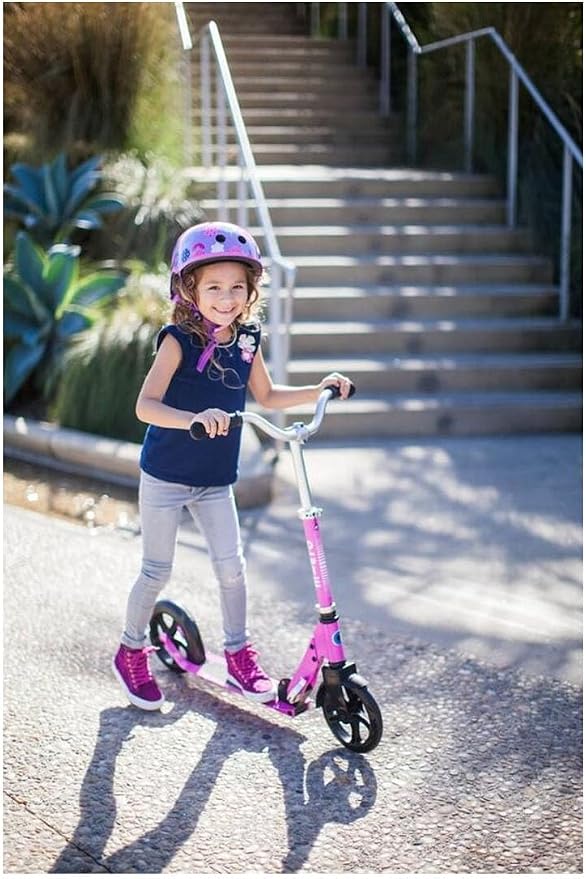Micro Kickboard | Cruiser LED Kids Scooter for Ages 6–12 | 2 Wheel | Foldable with Kickstand | Adjustable Handlebar | Motion-Activated PU LED Wheels | Swiss Design