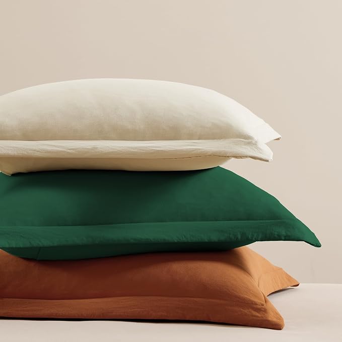 WRENSONGE King Size Comforter Set- 7 Pieces Soft Emerald Green Bed in a Bag King with Fitted Sheet, Flat Sheet, 2 Pillow Shams, and 2 Pillowcases-Warm King Bedding Set for All Season