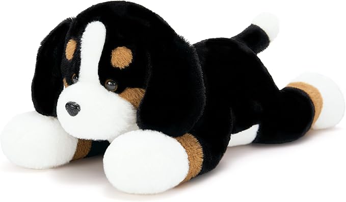 Tezituor 25 Inch Bernese Mountain Dog Stuffed Animal, Giant Bernese Mountain Dog Plush for Kids Women, Large Dog Cute Puppy Plushies Stuffy Gift for Christmas, Birthday, Party Decorations,Brown