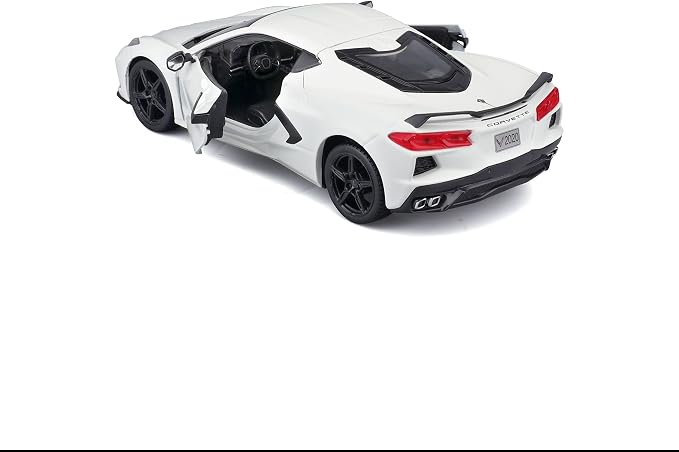 Maisto 1:24 Assembly Line 2020 Chevrolet Corvette Stingray Coupe, White