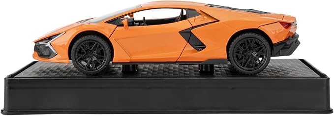 BDTCTK 1/32 Comapatible for Lamborghini ‌Aventador LP700-4 Model Car, Zinc Alloy Diecast Pull Back Toy Cars with Sounds and Lights Vehicles for Kids Boy Girl Gift (Orange)