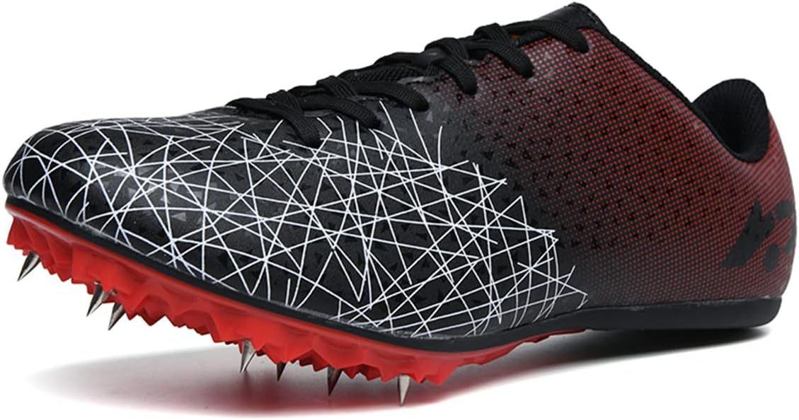 Track Spike Shoe for Men Professional Field and Track Shoes Breathable Running High Jump Racing Shoes