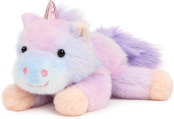 Adorable Unicorn Stuffed Animal Purple Rainbow Unicorn Soft Plush Toy Cute Birthday Gifts for Boys Girls Kids Toddlers