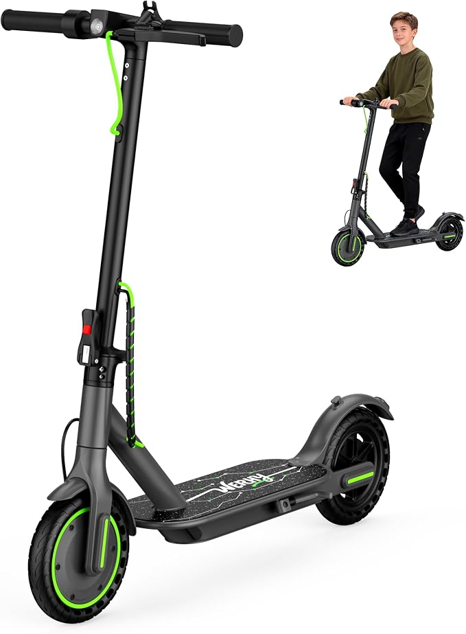 Electric Scooter for Kids Aged 6-10, 350W Motor, 19 Mph Speed & 15 Miles Range, 8.5" Solid Tires, Lightweight Foldable Scooter with Dual Braking System, Max Load 265LBS