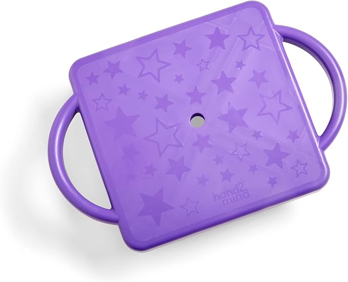 hand2mind Purple Indoor Scooter Board with Handles, Sit Down Floor Scooter, Gym Activities for Kids, Indoor Sport Recess Games, Physical Education Equipment, Gross Motor Toys
