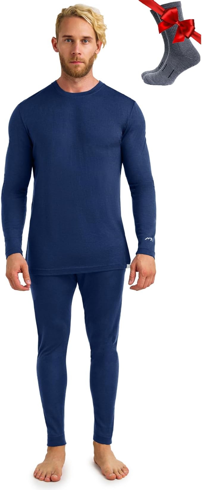 Merino.tech Merino Wool Base Layer Mens Set - Heavyweight, Midweight, Lite Merino Wool Thermal Underwear For Men Top, Bottom