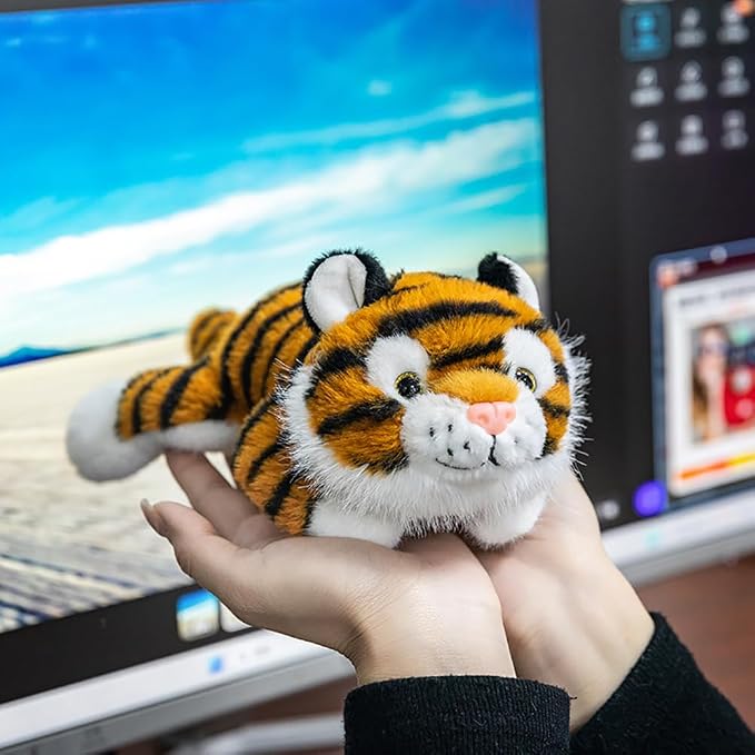 7.8inch Tiger Stuffed Animal, Tigers Plush Toy, Birthday Xmas Gift for Kids (Tiger)