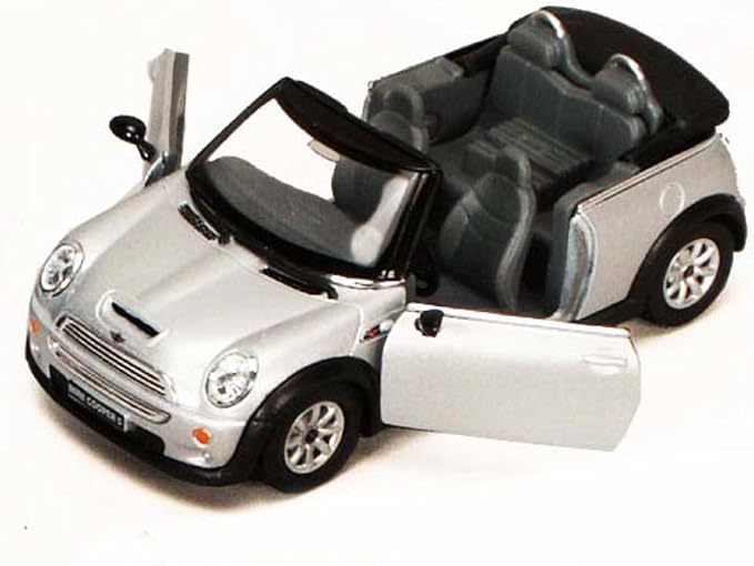 KiNSMART - Mini Cooper S 5" 1:28 Scale Die Cast Metal Model Toy Car (4 Set Convertible)