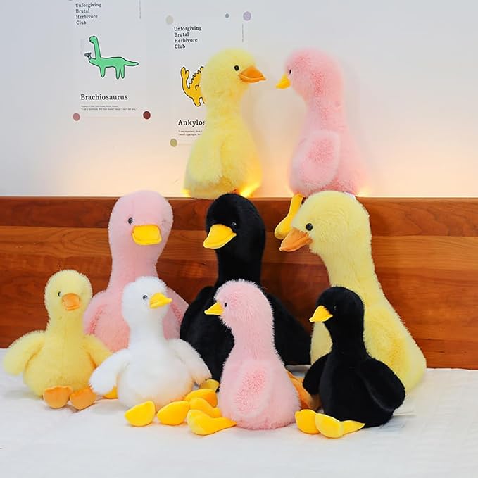 Duck Stuffed Animal, Stuffed Duck Plush Toys, Birthday for Kid Boys Girls (10inch-Yellow)