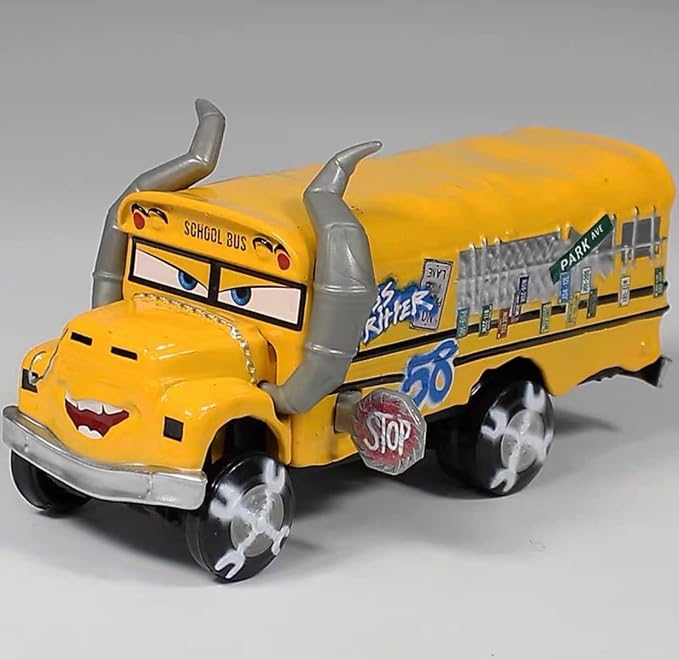 Movie Cars 2 3 Curz Mater Black Storm Jackson Danny Swervez Giant Wheels Cars Diecast Vehicles Toys Set Children Car Toy Friction Powered Truck Toy (Miss Filter)