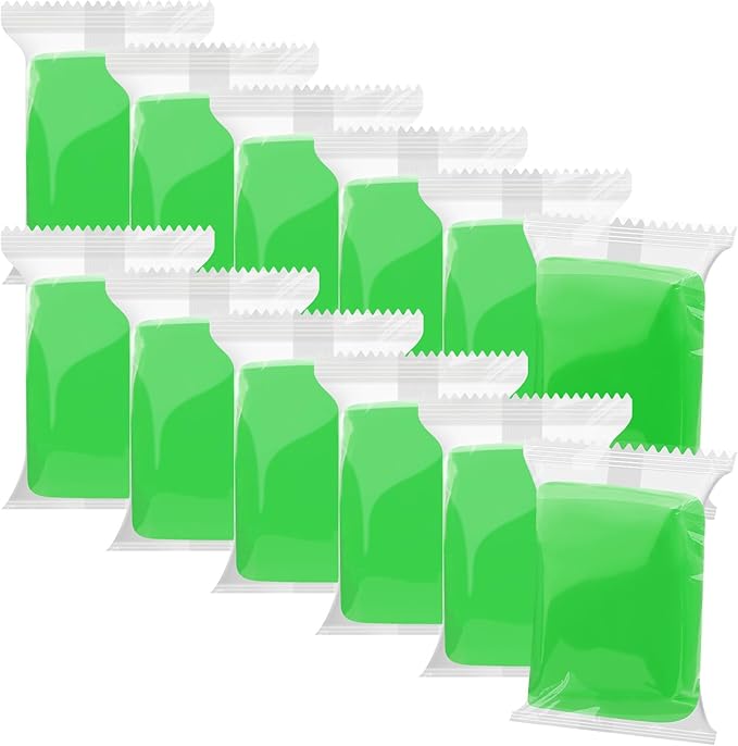 Air Dry Clay, 12 Packs Green Molding Clay, Soft Modeling Clay, Air Dry Clay for Adults, Light Weight Air Dry Clay, Perfect Clay for Crafts, Gift for Artists