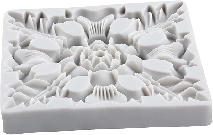 Baroque Polymer Clay Mold Baroque Relief Flower Silicone Molds for DIY Craft Epoxy Resin Casting Polymer Clay Tools Crafts Air Dry Jewelry Making