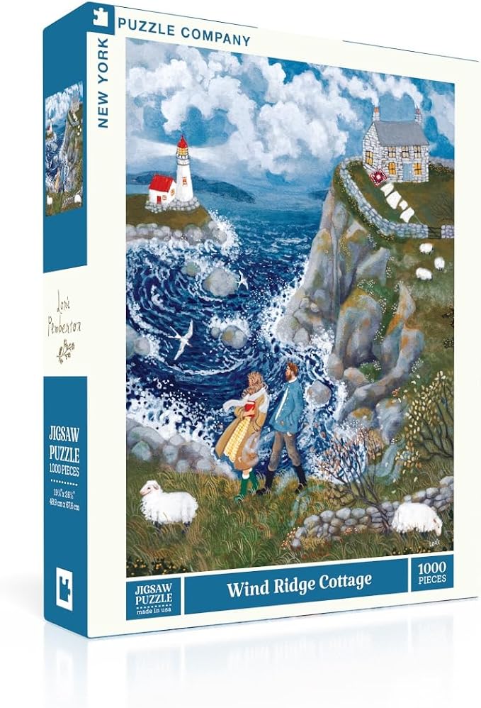 New York Puzzle Company - Loré Pemberton Wind Ridge Cottage - 1000 Piece Jigsaw Puzzle for Adults by Loré Pemberton