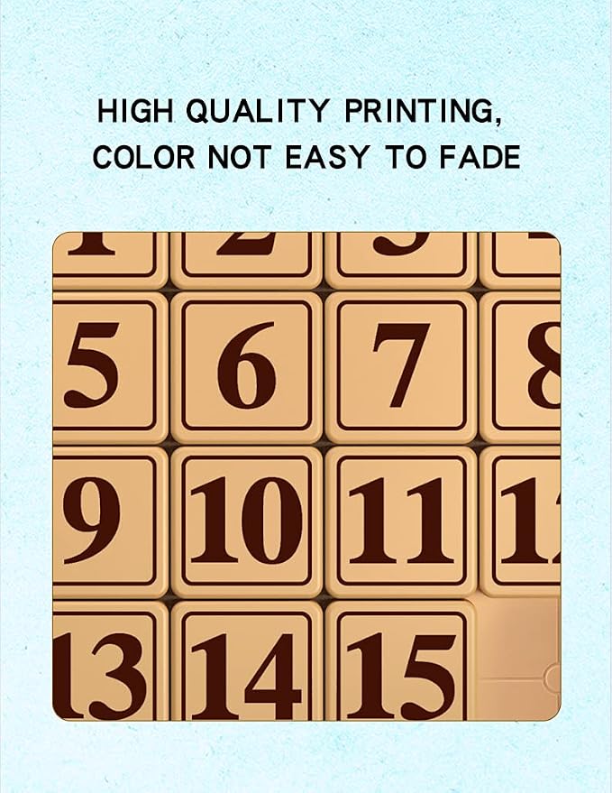 Cuberspeed magnetized Klotski Puzzle Slide Number Puzzle Puzzle Brain Teasers Toy Tangram Jigsaw Intelligence 15 Klotski Puzzle